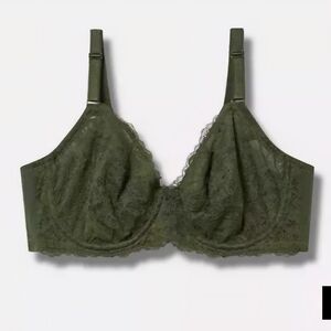 Elegant Lace Underwire Bra - 46C